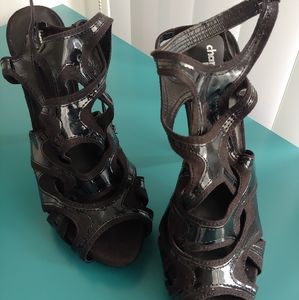 Black High Heel Sandals Sz 8 Charlotte Russe